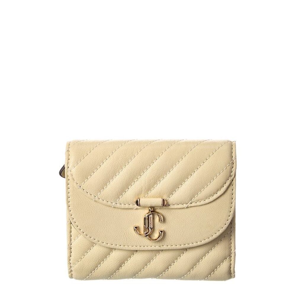Jimmy Choo Acn Curve Marinda Leather Card Case, Yellow